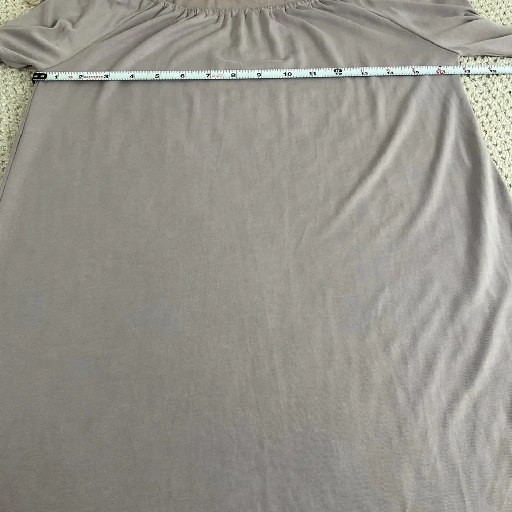 Crosby Grey Purple Bell Sleeve Long Sleeve Top Size XS
